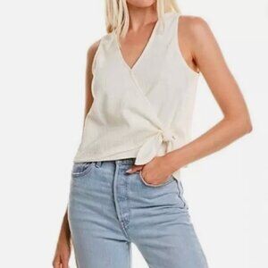 Madewell Texture & Thread Wrap Tie Tank Top Size S